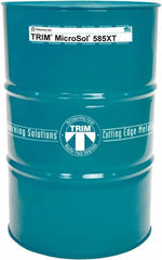 Master Fluid Solutions - Trim MicroSol 585XT, 54 Gal Drum Cutting & Grinding Fluid - Semisynthetic, For Aluminum Alloys, Cast Iron, Composites, Copper, Plastics, Steels & Titanium - Makers Industrial Supply