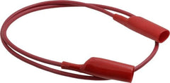 Pomona - Red Electrical Test Equipment Patch Cord - Use with Alligators Test Clips - Makers Industrial Supply