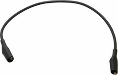 Pomona - Black Electrical Test Equipment Patch Cord - Use with Minigators, Test Clips - Makers Industrial Supply