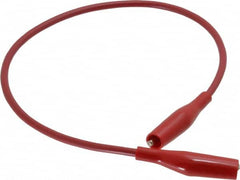 Pomona - Red Electrical Test Equipment Patch Cord - Use with Minigators, Test Clips - Makers Industrial Supply