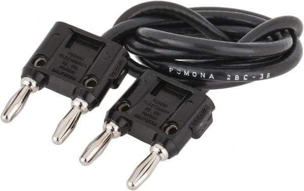 Pomona - Electrical Test Equipment Cable Assembly - Use with Double Banana Plugs - Makers Industrial Supply