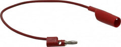 Pomona - Red Electrical Test Equipment Clip - Use with 0.300" Terminal, Banana Plugs - Makers Industrial Supply