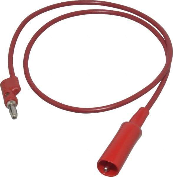 Pomona - Red Electrical Test Equipment Clip - Use with 0.300" Terminal, Banana Plugs - Makers Industrial Supply