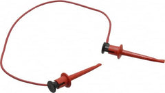 Pomona - Red Electrical Test Equipment Patch Cord - Use with Test Clips - Makers Industrial Supply