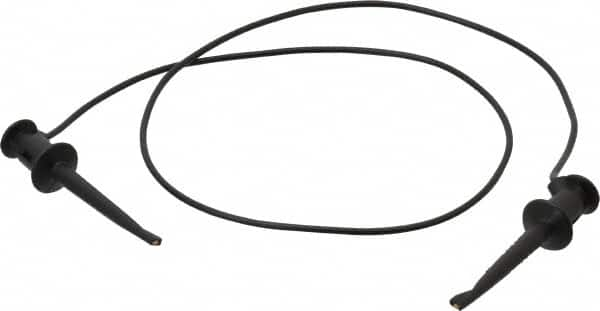 Pomona - Black Electrical Test Equipment Patch Cord - Use with Test Clips - Makers Industrial Supply