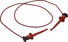 Pomona - Red Electrical Test Equipment Patch Cord - Use with Test Clips - Makers Industrial Supply