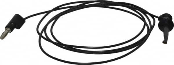 Pomona - Black Electrical Test Equipment Patch Cord - Use with Test Clips - Makers Industrial Supply