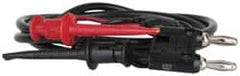 Pomona - Black/Red Electrical Test Equipment Clip - Use with Banana Plugs - Makers Industrial Supply