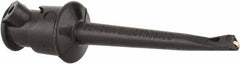 Pomona - Black Electrical Test Equipment Clip - Use with Minigrabbers - Makers Industrial Supply