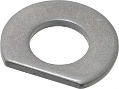 Made in USA - 5/16" Screw Size, 0.343" ID, 1008/1010 Steel Clipped Washer - 0.338 to 0.348" ID, 0.677 to 0.697" OD, 0.055 to 0.065" Thickness, Uncoated - Makers Industrial Supply