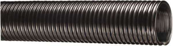 Kuriyama of America - 8" ID x 9.02" OD, 30 Max psi, 28 In. Hg, Dry Material Handling & Transfer Hose - Polyurethane Liner, PVC Cover, -40 to 150°F, 15" Bend Radius, 20' Coil Length, Black - Makers Industrial Supply