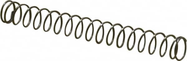 Value Collection - 0.24" OD, 0.02" Wire, 2" Free Length, Music Wire Compression Stock Springs Spring - 1.32 Lb Spring Rating - Makers Industrial Supply