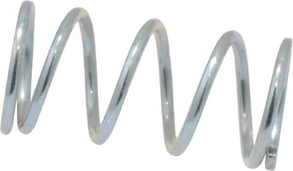 Value Collection - 0.24" OD, 0.026" Wire, 1/2" Free Length, Music Wire Compression Stock Springs Spring - 11.61 Lb Spring Rating - Makers Industrial Supply