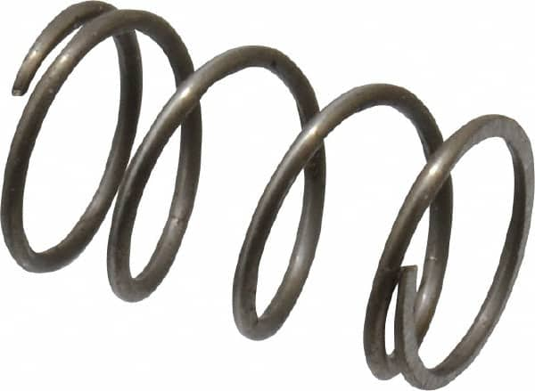 Value Collection - 0.3" OD, 0.026" Wire, 1/2" Free Length, Music Wire Compression Stock Springs Spring - 9.38 Lb Spring Rating - Makers Industrial Supply