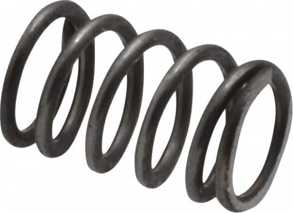 Value Collection - 0.3" OD, 0.035" Wire, 1/2" Free Length, Music Wire Compression Stock Springs Spring - 27.55 Lb Spring Rating - Makers Industrial Supply