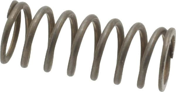 Value Collection - 0.3" OD, 0.035" Wire, 3/4" Free Length, Music Wire Compression Stock Springs Spring - 17.42 Lb Spring Rating - Makers Industrial Supply