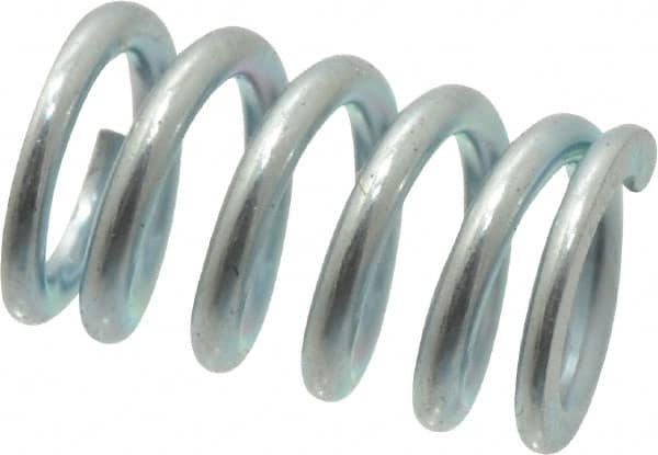 Value Collection - 0.3" OD, 0.047" Wire, 1/2" Free Length, Music Wire Compression Stock Springs Spring - 93.61 Lb Spring Rating - Makers Industrial Supply