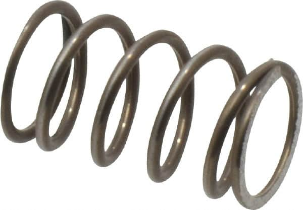 Value Collection - 0.42" OD, 0.041" Wire, 3/4" Free Length, Music Wire Compression Stock Springs Spring - 17.67 Lb Spring Rating - Makers Industrial Supply