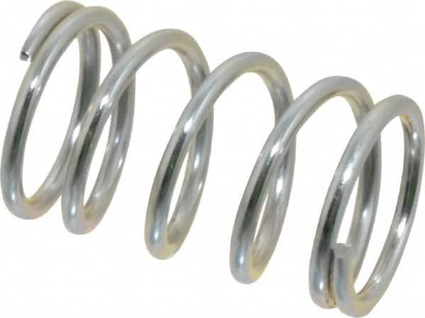 Value Collection - 0.6" OD, 0.062" Wire, 1" Free Length, Music Wire Compression Stock Springs Spring - 31.8 Lb Spring Rating - Makers Industrial Supply