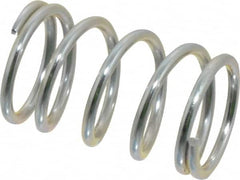 Value Collection - 0.6" OD, 0.062" Wire, 1" Free Length, Music Wire Compression Stock Springs Spring - 31.8 Lb Spring Rating - Makers Industrial Supply