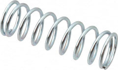 Value Collection - 0.6" OD, 0.062" Wire, 1-3/4" Free Length, Music Wire Compression Stock Springs Spring - 17.13 Lb Spring Rating - Makers Industrial Supply