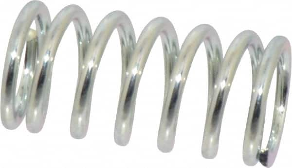 Value Collection - 0.6" OD, 0.072" Wire, 1-1/4" Free Length, Music Wire Compression Stock Springs Spring - 44.01 Lb Spring Rating - Makers Industrial Supply