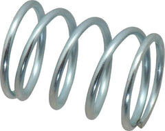 Value Collection - 0.72" OD, 0.062" Wire, 1" Free Length, Music Wire Compression Stock Springs Spring - 24.19 Lb Spring Rating - Makers Industrial Supply