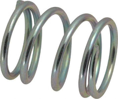 Value Collection - 0.85" OD, 0.08" Wire, 1" Free Length, Music Wire Compression Stock Springs Spring - 46.26 Lb Spring Rating - Makers Industrial Supply