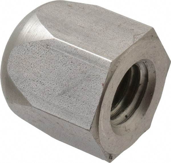 Morton Machine Works - 1/2-13" UNC, 7/8" Width Across Flats, Uncoated, Stainless Steel Acorn Nut - 15/16" Overall Height, Grade 303, TCMAI - Makers Industrial Supply