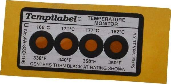 Tempil - 166/171/177/182°C Temp Indicating Label - Makers Industrial Supply