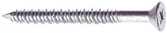 Made in USA - 1/4" Diam, 3-3/4" OAL, Phillips Drive, Concrete Screw & Masonry Fastener - Stainless Steel, Climashield Finish, Includes Drill Bit - Makers Industrial Supply