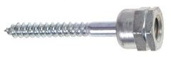 ITW Buildex - 3/8" Zinc-Plated Steel Vertical (End Drilled) Mount Threaded Rod Anchor - 5/8" Diam x 1-1/4" Long, 2,200 Lb Ultimate Pullout, For Use with Steel - Makers Industrial Supply