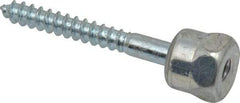 ITW Buildex - 1/4" Zinc-Plated Steel Vertical (End Drilled) Mount Threaded Rod Anchor - 5/8" Diam x 2" Long, 1,760 Lb Ultimate Pullout, For Use with Wood - Makers Industrial Supply