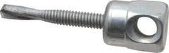 ITW Buildex - 3/8" Zinc-Plated Steel Horizontal (Cross Drilled) Mount Threaded Rod Anchor - 5/8" Diam x 1-1/2" Long, 970 Lb Ultimate Pullout, For Use with Steel - Makers Industrial Supply