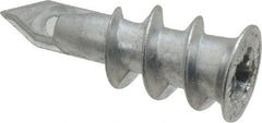 Buildex - #6 to 8 Screw, 7/16" Diam, 1-1/4" Long, 3/8 to 3/4" Thick, Self Drilling Drywall & Hollow Wall Anchor - Zinc Plated, Zinc, Grade 3, Use in Drywall - Makers Industrial Supply