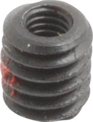 Made in USA - M3x0.50 Internal, #12-24 External, Metric Coarse, 1/4" Insert Length, Thread Locking Repair Inserts - Carbon Steel, Oxide Finish, Grade 303 - Exact Industrial Supply