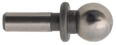 Gibraltar - 1/2" Ball Diam, 5/16" Shank Diam, Steel Inspection Tooling Ball - Press-Fit Shank, 1-1/2" Ball Center to Shank Bottom, 1/2" Ball Center to Shoulder Bottom, with Shoulder - Makers Industrial Supply