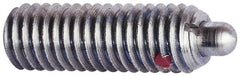 TE-CO - Threaded Spring Plungers Thread Size: 3/8-16 Thread Length (Inch): 1-1/8 - Makers Industrial Supply