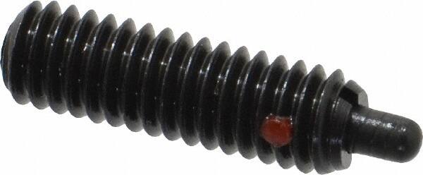 TE-CO - 5/16-18, 1" Thread Length, 3/16" Plunger Projection, Steel Threaded Spring Plunger - Makers Industrial Supply