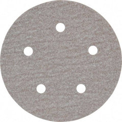 Norton - 5" Diam, 100 Grit, Aluminum Oxide Hook & Loop Disc - Fine Grade, Coated, B Weight Paper Backing, Series A275 - Makers Industrial Supply