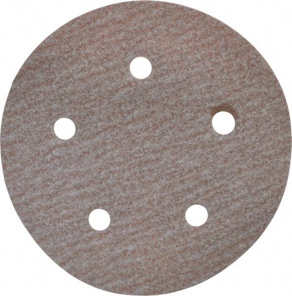 Norton - 5" Diam, 150 Grit, Aluminum Oxide Hook & Loop Disc - Very Fine Grade, Coated, B Weight Paper Backing, Series A275 - Makers Industrial Supply