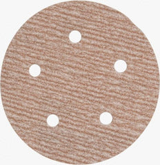 Norton - 5" Diam, 240 Grit, Aluminum Oxide Hook & Loop Disc - Very Fine Grade, Coated, B Weight Paper Backing, Series A275 - Makers Industrial Supply