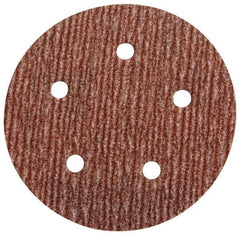 Norton - 5" Diam, 280 Grit, Aluminum Oxide Hook & Loop Disc - Extra Fine Grade, Coated, B Weight Paper Backing, Series A275 - Makers Industrial Supply