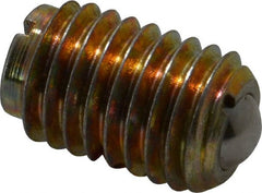 TE-CO - 5/8-11, 0.375" Ball Diam, 63/64" Body Length, 0.096" Max Ball Reach, Threaded Ball Plunger - Makers Industrial Supply