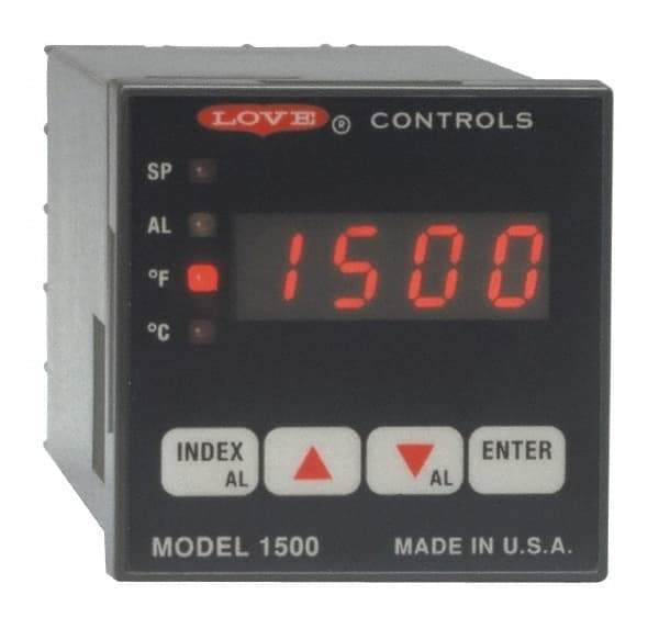 Dwyer - -350 to 2,500°F 1/16 DIN Temperature/Process Control - 4-Digit LCD Display, PID Control, 100-240 VAC/VDC - Makers Industrial Supply