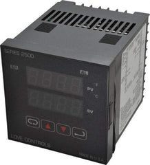 Dwyer - -350 to 2,500°F 1/4 DIN Temperature Control - Dual 4-Digit LCD Display, PID Control, 100-240 VAC/VDC - Makers Industrial Supply