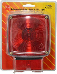 Peterson - 4-1/2" Long x 4-1/2" Wide Red Towing Lights - 12 Volt, Plastic - Makers Industrial Supply