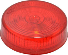 Peterson - 2-1/2" Diam, Red Lens & Reflector - Plastic, 12 Volt - Makers Industrial Supply