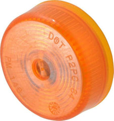 Peterson - 2" Diam, Amber Lens & Reflector - Plastic, 12 Volt - Makers Industrial Supply