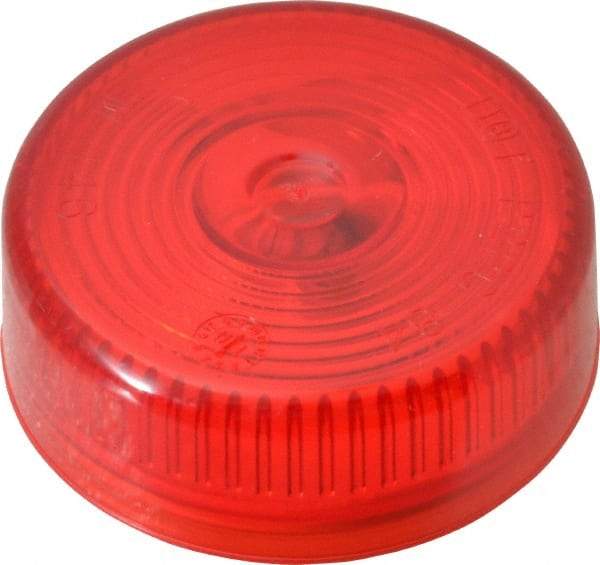 Peterson - 2" Diam, Red Lens & Reflector - Plastic, 12 Volt - Makers Industrial Supply